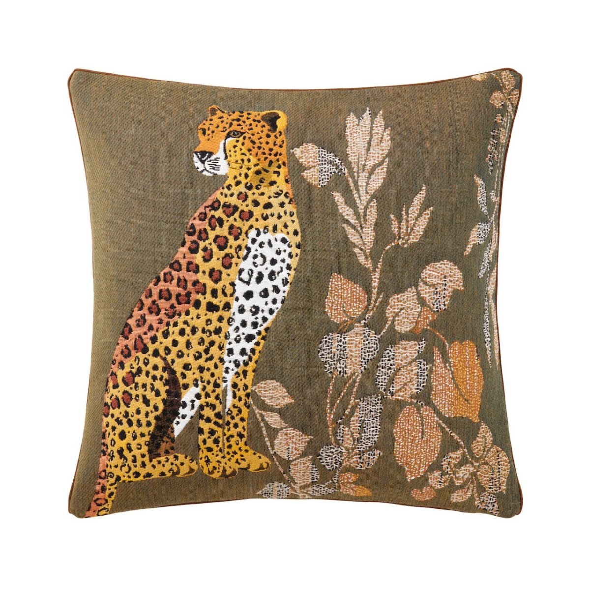 Yves Delorme Ophelia Kaki Decorative Pillow at Fig Linens and Home 1