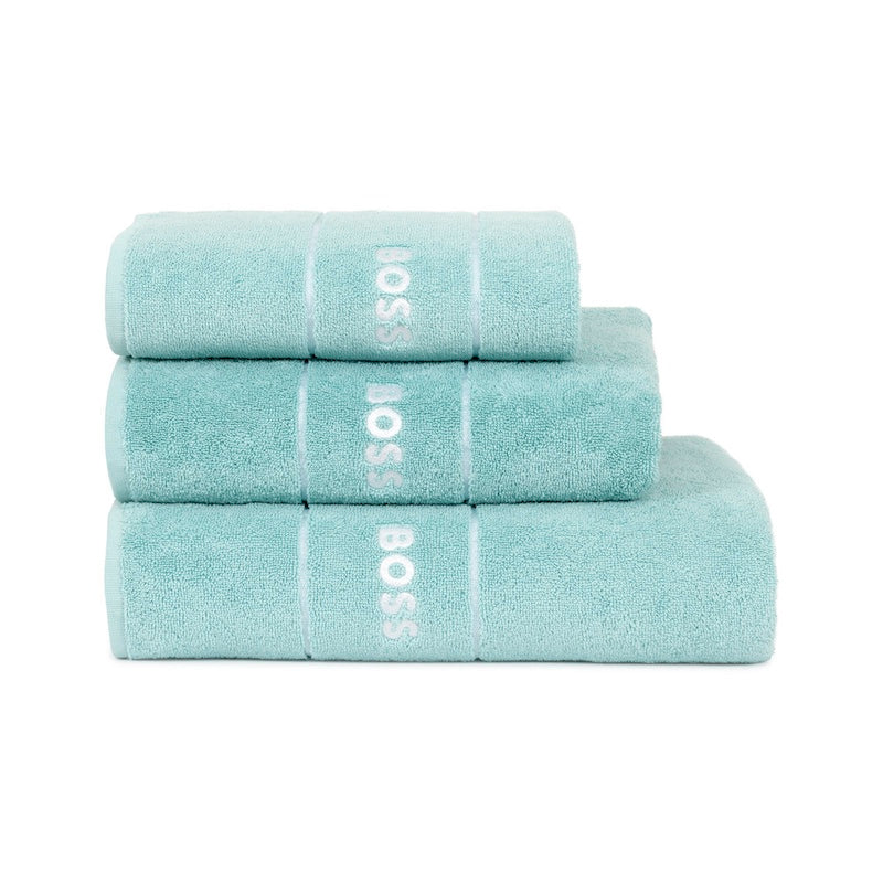 Yves Delorme Towels - Plain Aruba Blue Bath by Hugo Boss Home - Luxury Terrycloth