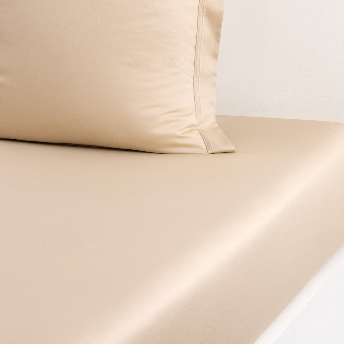 Deep Pocket Fitted Sheet - Yves Delorme Triomphe Bedding in Dune at Fig Linens and Home