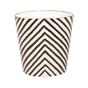 Zebra Oval Wastebasket in Black - Shop Bath Accessories at Fig Linens