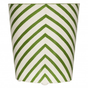 Zebra Oval Wastebasket in Green - Shop Bath Accessories at Fig Linens