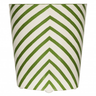 Zebra Oval Wastebasket in Green - Shop Bath Accessories at Fig Linens