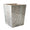 Kim Seybert Zebra Waste Basket in Gray & Silver by Kim Seybert - GRAY/SILVER 9.5"L x 9.5"W x 11.75"H at FIG LINENS AND HOME - 1