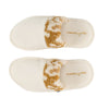 Slippers - Abyss Sauvage Slide-Style Slippers in Gold 840 at Fig Linens and Home 1