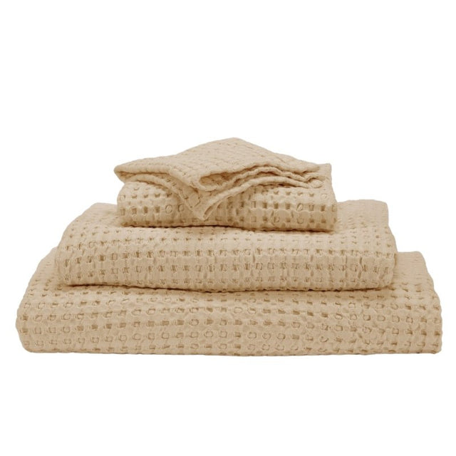 Abyss Pousada Waffle Towels Sand 714 Euro Bath Sheet 39X59 Sand 714 at FIG LINENS AND HOME 1
