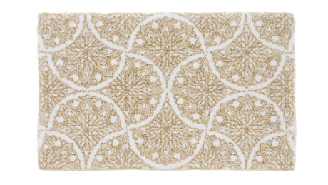 Alambra Bath Rug 23X39 SAND 714 | Abyss Habidecor at Fig Linens and Home - View 1