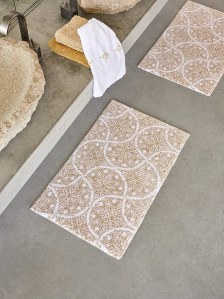 Alambra Bath Rug 23X39 SAND 714 | Abyss Habidecor at Fig Linens and Home - Lifestyle 4