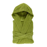 Abyss Alex Bathrobe Happy Apple Green 165 - Hooded Luxury Robe at Fig Linens and Home