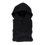 Abyss Alex Bathrobe Black 990 - Hooded Luxury Robe at Fig Linens and Home