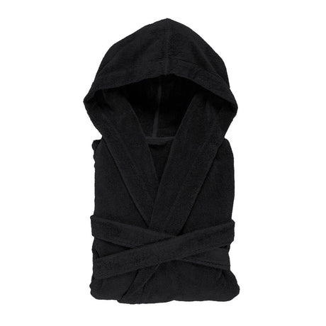 Abyss Alex Bathrobe Black 990 - Hooded Luxury Robe at Fig Linens and Home