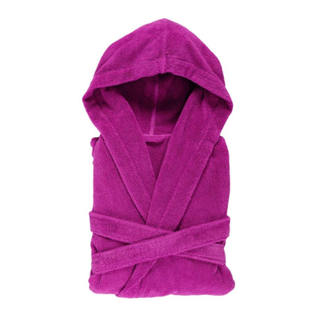Abyss Alex Bathrobe Happy Pink 570 - Hooded Luxury Robe at Fig Linens and Home