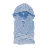 Abyss Alex Bathrobe Powder Blue 330 - Hooded Luxury Robe at Fig Linens and Home