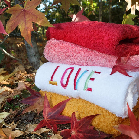 Amore Towels Viva Magenta 579 | Habidecor Abyss Towels at Fig Linens and Home - View 1