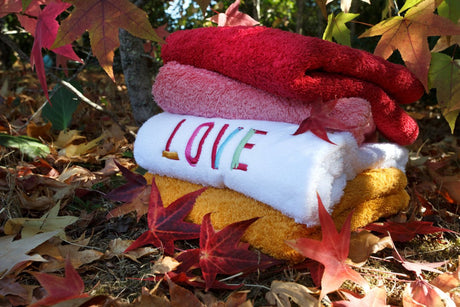 Amore Towels Viva Magenta 579 | Habidecor Abyss Towels at Fig Linens and Home - View 4