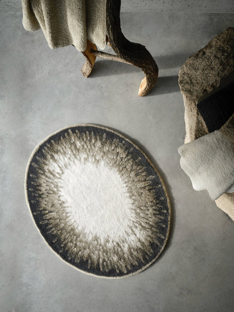 Atom Bath Rug 35X43 Taupe 711 by Abyss Habidecor at Fig Linens and Home - Lifestyle View 3