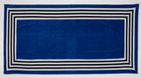 Abyss Cannes Beach Towel in Cadette Blue 332 at Fig Linens and Home - Pool Towel View 3