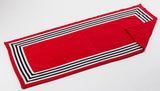 Abyss Cannes Beach Towel in Viva Magenta 579 at Fig Linens and Home - Pool Towel View 1