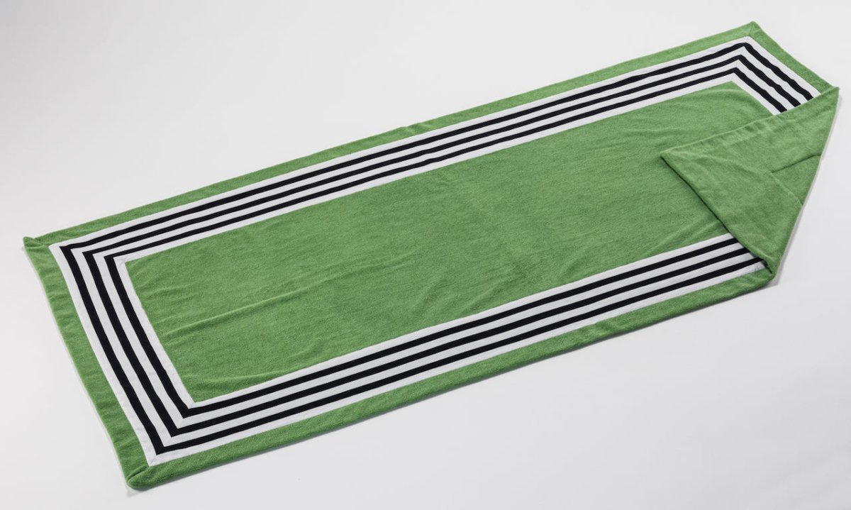 Abyss Cannes Beach Towel in Forest 205 at Fig Linens and Home - Pool Towel View 2