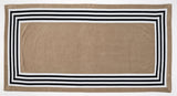 Abyss Cannes Beach Towel in Taupe 711 at Fig Linens and Home - Pool Towel View 2