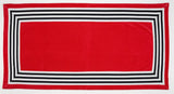 Abyss Cannes Beach Towel in Viva Magenta 579 at Fig Linens and Home - Pool Towel View 2