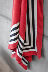 Abyss Beach Towel - Cannes Beach Towels for Pool or Days by the Ocean - Viva Magenta 579