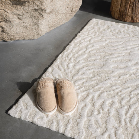Flow Ivory 103 Bath Rug by Abyss Habidecor at Fig Linens and Home