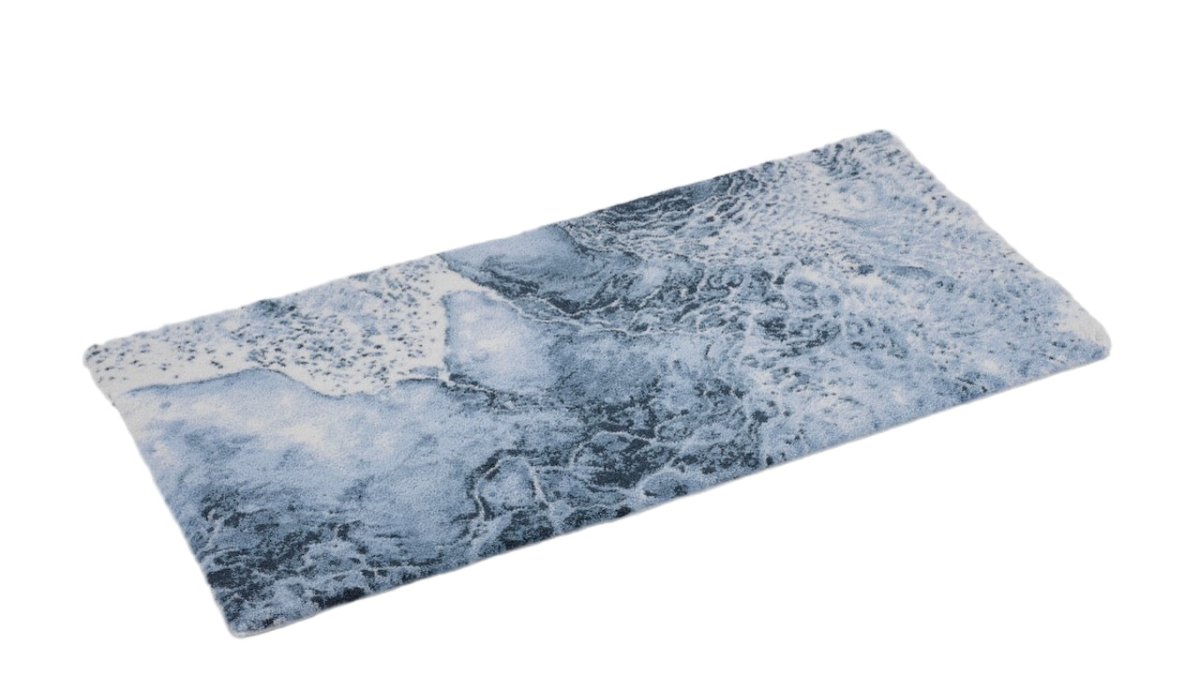 Bath Rug - Abyss Habidecor Nazare Ocean Denim 307 Blue Bathroom Rug at Fig Linens and Home 3