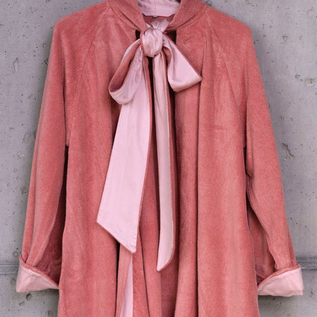 Palacio Bathrobe in Rosette 515 | Abyss Robes at Fig Linens and Home - Lifestyle View 3