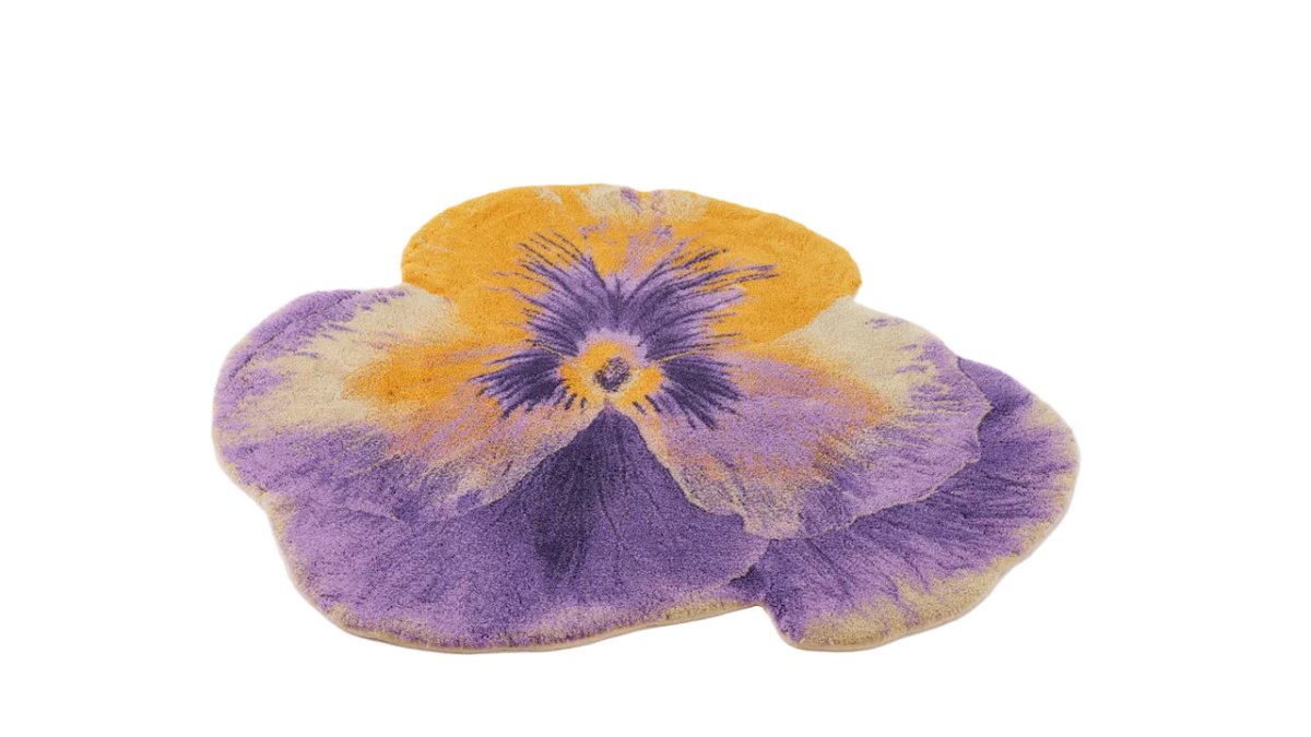 Pansy Bath Rug 35X39 Curcuma 870 by Abyss Habidecor at Fig Linens and Home - View 11