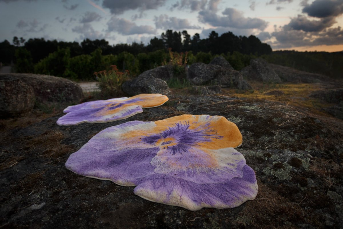 Pansy Bath Rug 35X39 Curcuma 870 by Abyss Habidecor at Fig Linens and Home - View 9