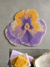 Pansy Bath Rug 35X39 Curcuma 870 by Abyss Habidecor at Fig Linens and Home - View 4
