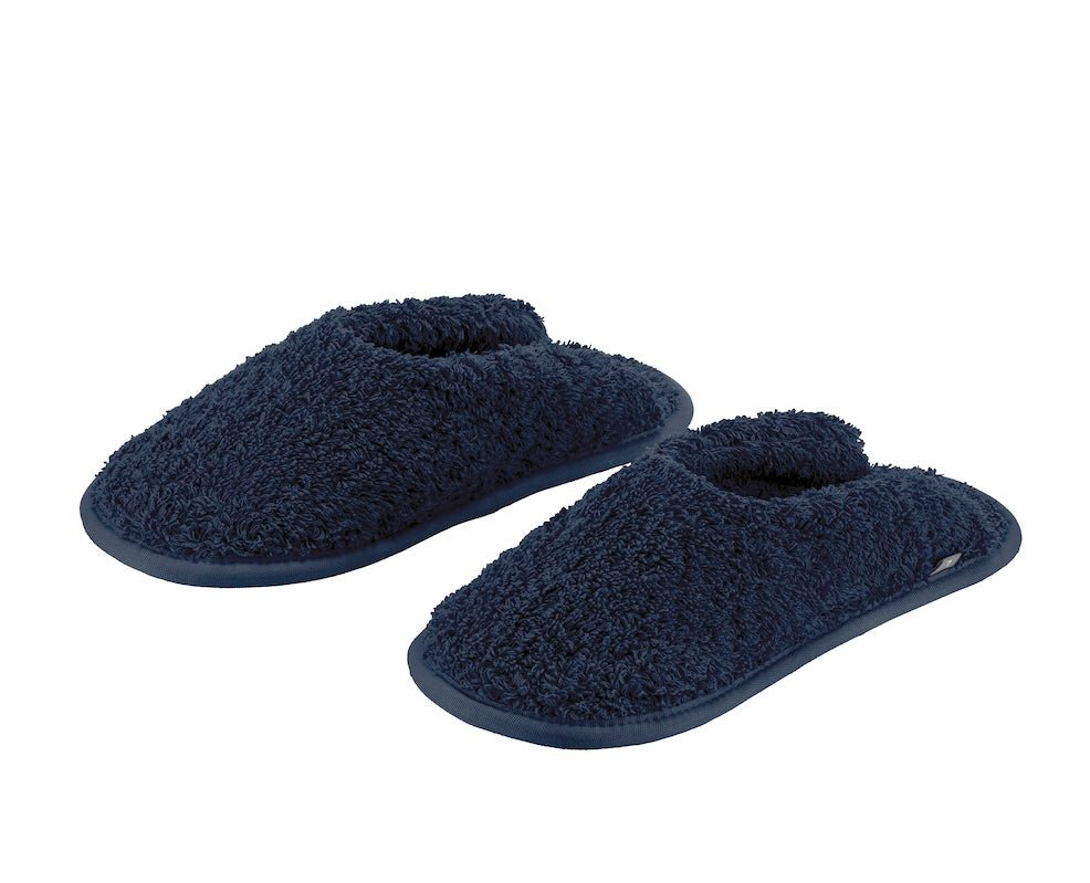 靴  Slipper Size 10 (28cm) NAVY Super Pile Slippers by Abyss & Habidecor | Fig Linens and Home