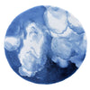 Abyss Habidecor Walker Round Bath Rug 31" Regatta 364 Blue at Fig Linens and Home - Front View 1