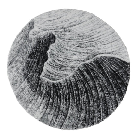 Yoji Silver 900 Bath Rug by Abyss Habidecor Bath Rug 35" Diameter Silver 900 at FIG LINENS AND HOME 5
