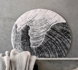 Yoji Silver 900 Bath Rug by Abyss Habidecor Bath Rug 35" Diameter Silver 900 at FIG LINENS AND HOME 2