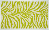 Beach Towels - Abyss Zebra Beach or Pool Towels at Fig Linens and Home - Apple Green 165