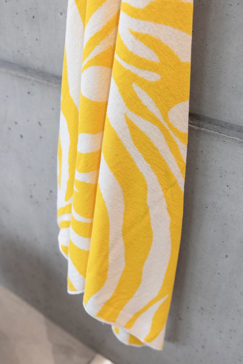 Beach Towels - Abyss Zebra Beach or Pool Towels at Fig Linens and Home - Lifestyle 3