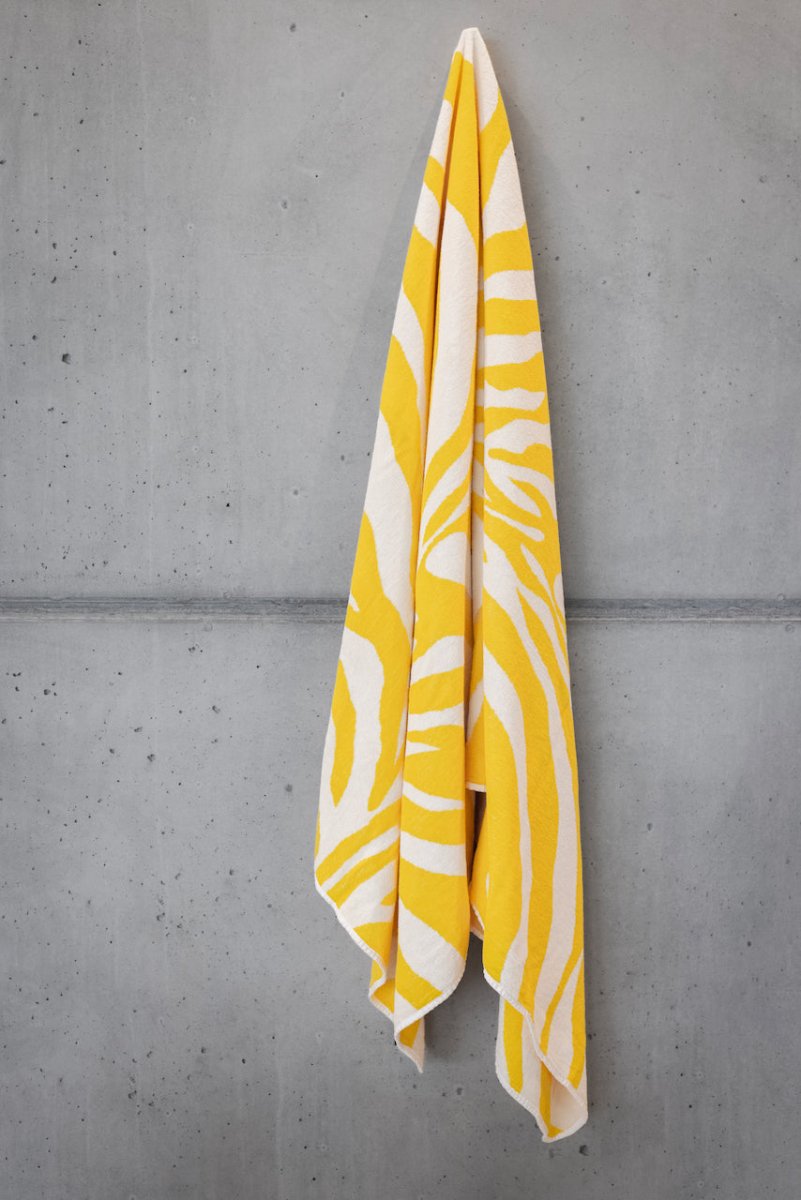 Beach Towels - Abyss Zebra Beach or Pool Towels at Fig Linens and Home - Lifestyle 2