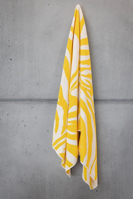 Beach Towels - Abyss Zebra Beach or Pool Towels at Fig Linens and Home - Lifestyle 2