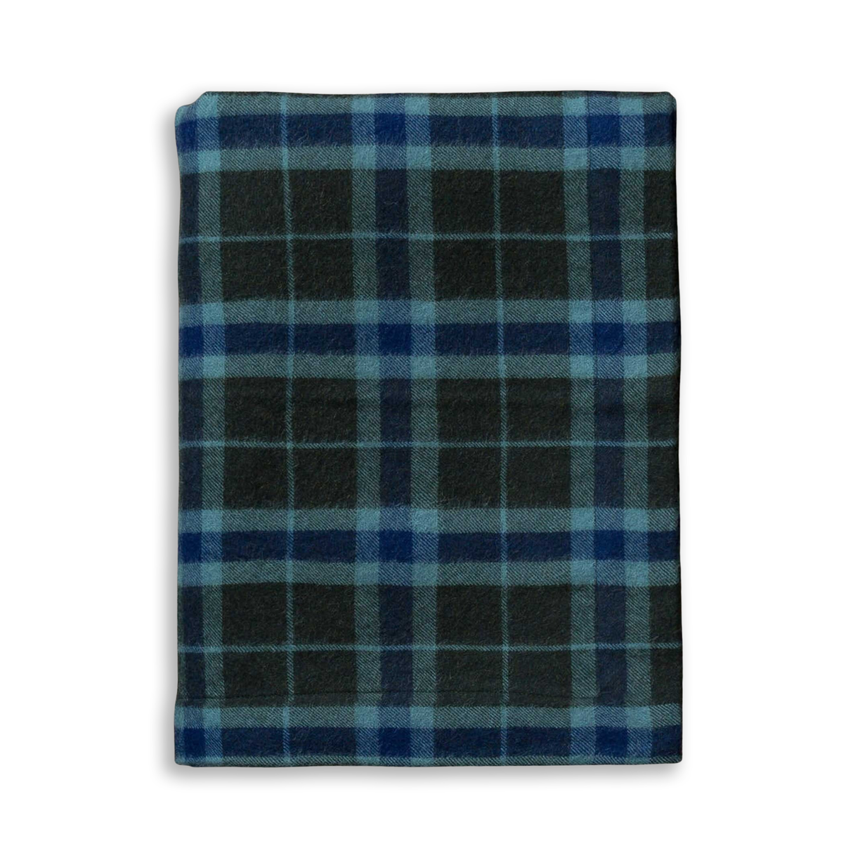 Alicia Adams Alpaca Aberdeen Throw - Velvet Green and Indigo at Fig Linens and Home
