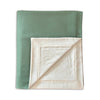Alicia Adams Alpaca Hudson Bed Blanket at Fig Linens and Home in Evergreen and Ivory