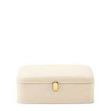 Abella Shagreen Small Jewelry Box by AERIN 9.3"L x 6.1W" x 3.4H" Cream at FIG LINENS AND HOME 1