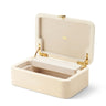 Abella Shagreen Small Jewelry Box by AERIN 9.3"L x 6.1W" x 3.4H" Cream at FIG LINENS AND HOME 4