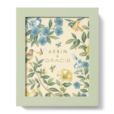 AERIN & Gracie Lacquer 8x10 Frame in Sage by AERIN at Fig Linens and Home 1