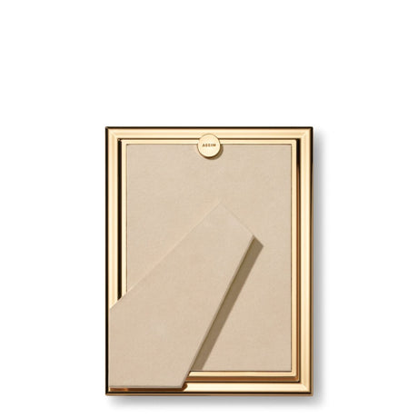 AERIN Alessio 5 x 7 Photo Frame | Reeded Gold-Finish Picture Frame - Back of Frame