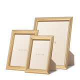 AERIN Alessio 8 x 10 Photo Frame | Reeded Gold-Finish Picture Frame shown with other sizes - Trio