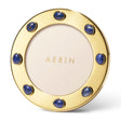 Augusta Gemstone Round Frame in Lapis by AERIN at Fig Linens and Home - View 2