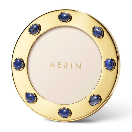 Augusta Gemstone Round Frame in Lapis by AERIN at Fig Linens and Home - View 2