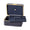 Beauvais Velvet Jewelry Box in Dusk Blue by AERIN - Open Showing Tray