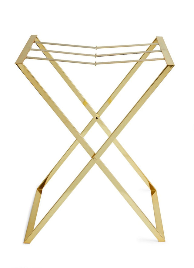 Brass Butler Tray Stand by AERIN at Fig Linens and Home